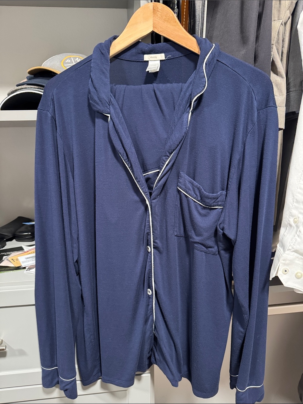 Eberjey pajama set with shorts sz lg - Picture 2 of 2